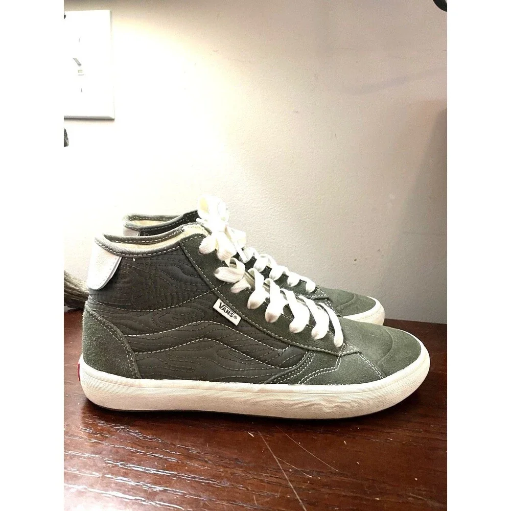 Vans The Lizzie Mens 6.5 Womens Size 8 Skateboard Shoes Quilted Grape Leaf Suede